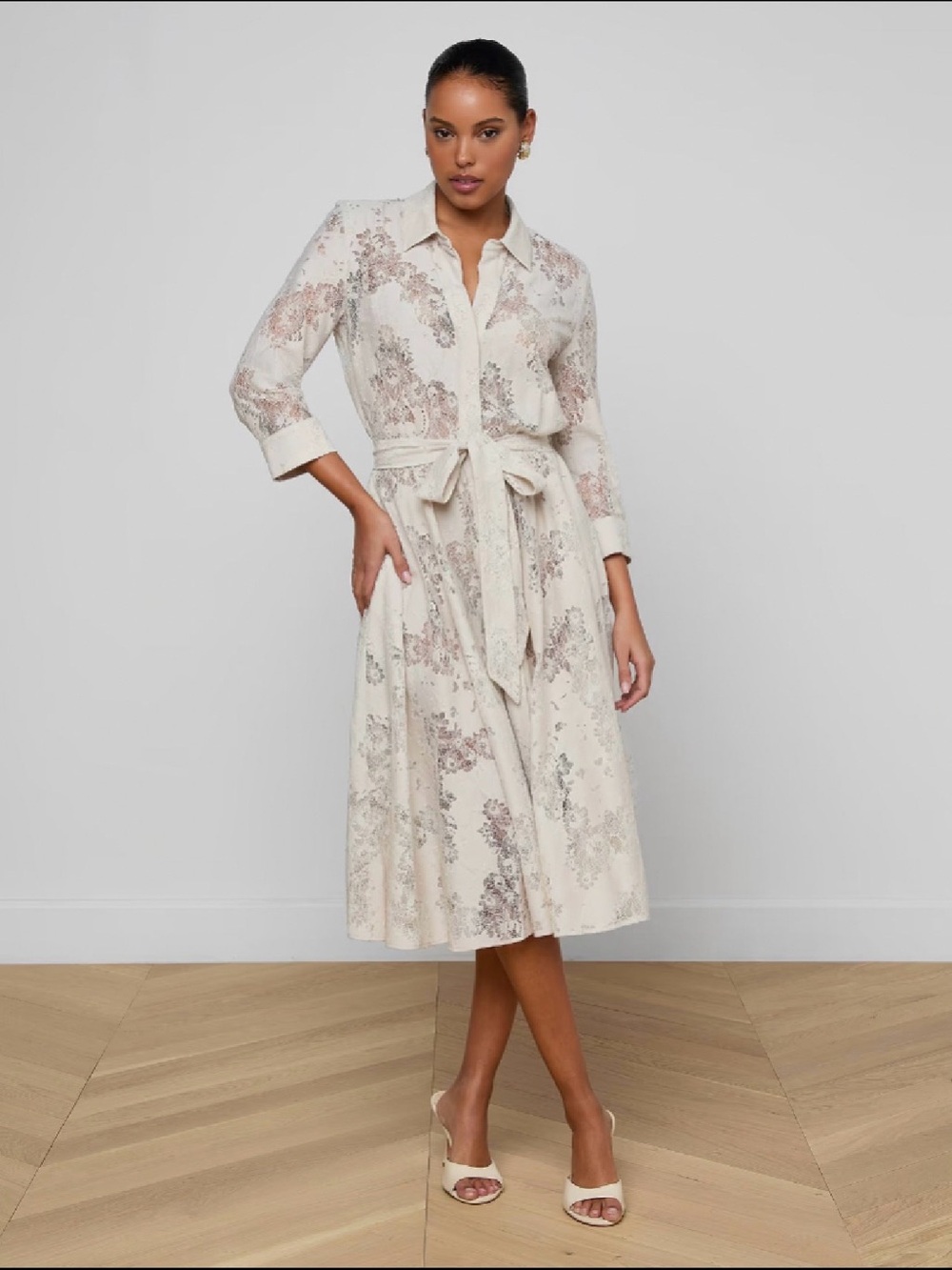 Ralphie Midi Dress ~ Champagne